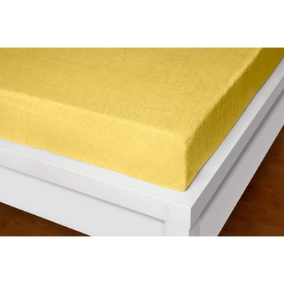 Xhouse Froté prostěradlo Exclusive žluté \2 180-200x200