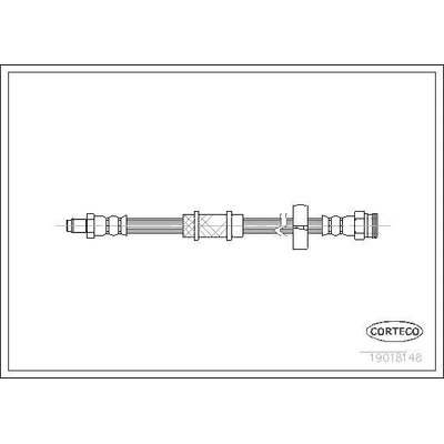 Brzdová hadica CORTECO 19018148