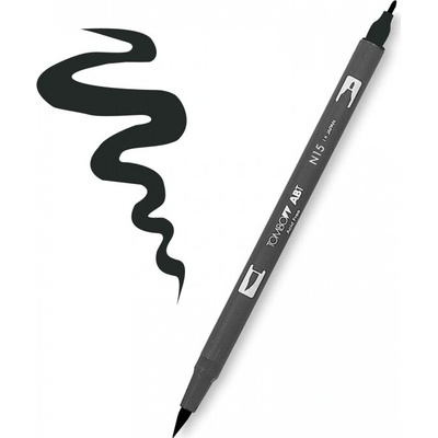 Tombow Oboustranný štětcový fix ABT - black