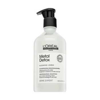 L'Oréal Série Expert Metal Detox Professional Shampoo Anti-metal Cleasing Cream čisticí šampon За блясък и защита на боядисаната коса 500 ml