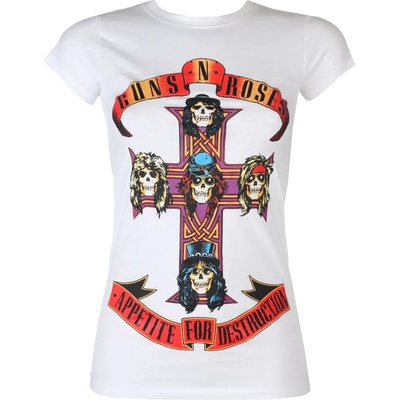 ROCK OFF Дамска тениска Guns N' Roses - Appetite For Destruction - ROCK OFF - GNRTSP01LW