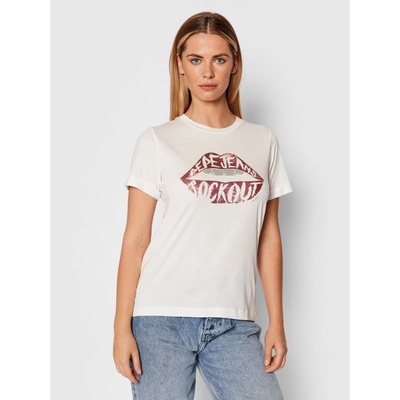 Pepe Jeans dámské tričko Lips bílé