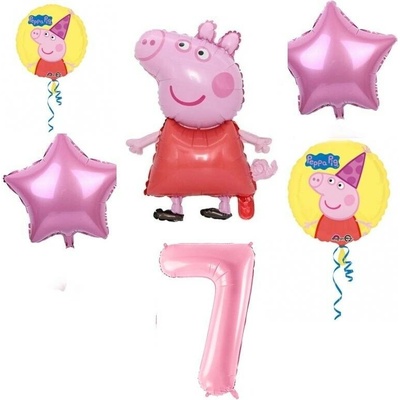 Balónkový set Prasátko Peppa 7.narozeniny