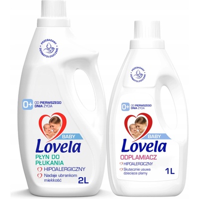 Lovela Hypoalergenní aviváž 2 l + Lovela odstraňovač skvrn 1 l