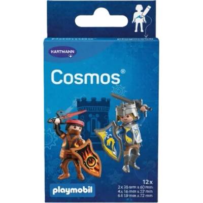 Cosmos Playmobil Novelmore vodeodolná detská náplasť na rany 3 veľkosti + maľovanka 12 ks