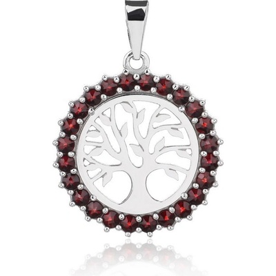 Český Granát Jan Kos jewellery Stříbrný přívěsek 14143545001
