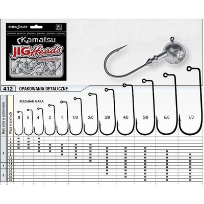 Kamatsu Jigová hlava vel.6 14g