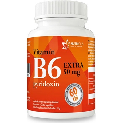 Nutricius Vitamín B6 Extra Pyridoxin 50 mg 60 tabliet