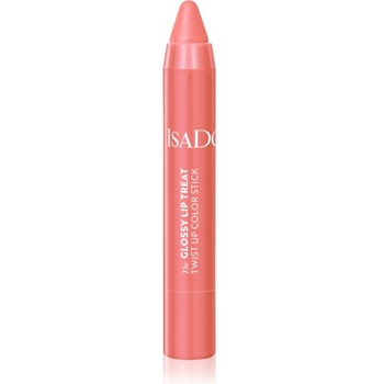 IsaDora Glossy Lip Treat Twist Up Color овлажняващо червило цвят 09 Beach Peach 3, 3 гр