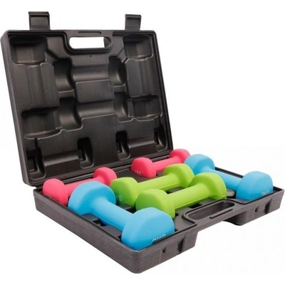 Gorilla Sports Set činiek na aerobic v kufríku 12 kg