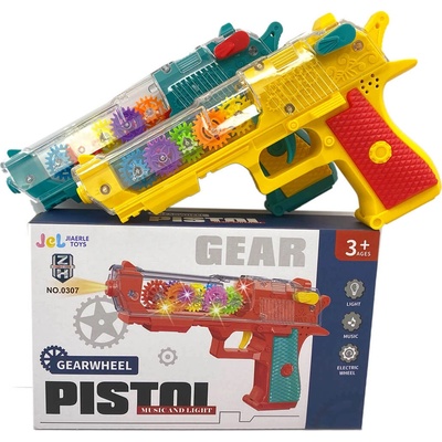 Armtoys ДЕТСКИ ПИСТОЛЕТ НА БАТЕРИИ СЪС ЗЪБНИ КОЛЕЛА