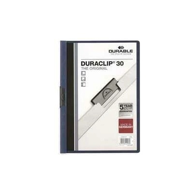 Dosky s rýchloviazačom DURACLIP® 30, tmavo modrá, s klipom, A4, DURABLE