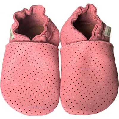 HoPi Hop dětské barefoot capáčky děrované růžové