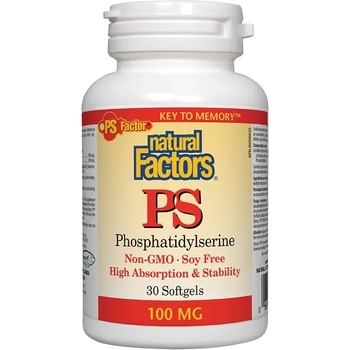 Natural Factors PS Phosphatidylserine, 100 mg, 30 капсули, Natural Factors (2612 NF)