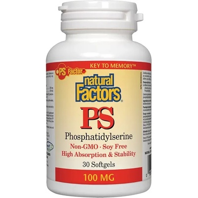 Natural Factors PS Phosphatidylserine, 100 mg, 30 капсули, Natural Factors (2612 NF)
