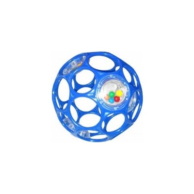 OBALL Hračka/Chrastítko RATTLE 10 cm modré 0+