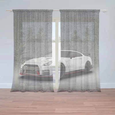 Sablio Záclony Nissan GTR 35 Sivý: 2ks 150x250cm