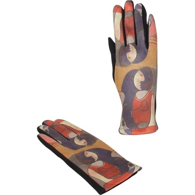 Дамски ръкавици с шарен принт