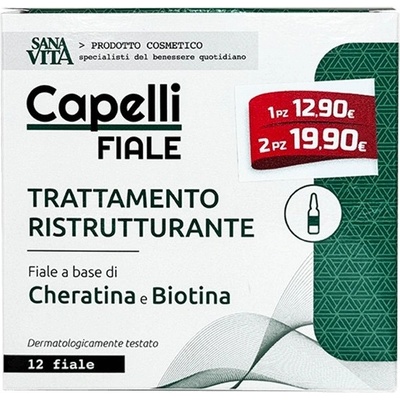 Paladin Pharma Sanavita Capelli Fiale Ампули за коса, 12 х 10 ml, Paladin Pharma (552011 (50118) PP)