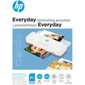 HP Фолио за термоламиниране, 80 микрона, 60x95 mm, гланцово, 100 бр. , HP "Everyday" 9157 (9157)