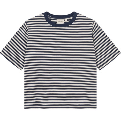 DEDICATED Дамска тениска Dedicated Women's T-Shirt Vadstena Stripes T-shirt - Stripes Insignia Blue - размер XL (916-1388-0515)