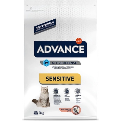 ADVANCE CAT Adult losos a ryža Sensitive 3 kg