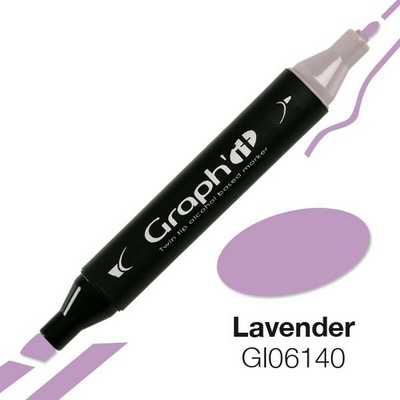 Lihová fixa GRAPH'IT oboustranná Fine & Chisel, Lavender
