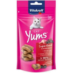 Vitakraft Лакомство Vitakraft Cat Yums Superfood патица с бъз 40g (493-2439810)