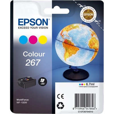 Epson 267 Оригинално мастило (цветно) (oei c13t26704010-267 16401)
