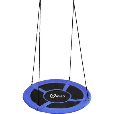 INLEA Závesný hojdací kruh 90 cm modrý