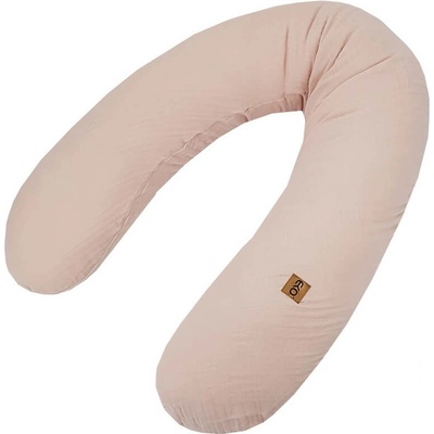 Eko vankúš na dojčenie mušelínový Powder pink