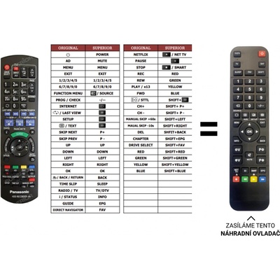 Dálkový ovladač Predátor Panasonic DMR-HWT130 – Hledejceny.cz