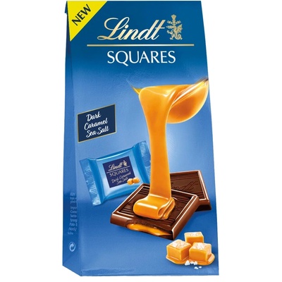 Морска сол LINDT Square Dark Caramel 144гр