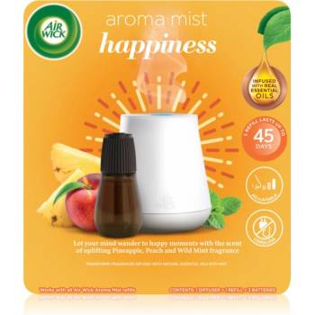 Air Wick Aroma Mist Happiness aроматизиращ дифузер с пълнител + батерия 20ml