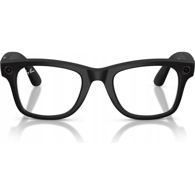RAY-BAN META WAYFARER Bridge & nosepads High Bridge Fit Frame Matte Black Lenses Clear RW4012 601SSB50
