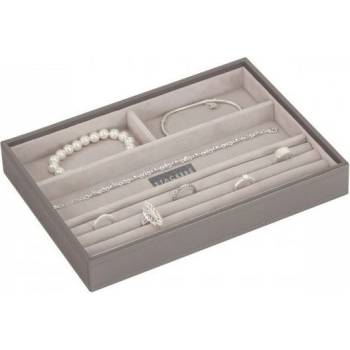 Stackers Ковчеже за бижута Stackers 4 камерен cлassic сиво-бежово (70963)