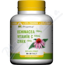 MedPharma Echinacea 100 mg + VitamínC 500 mg + Zinek 10 mg 90 tablet