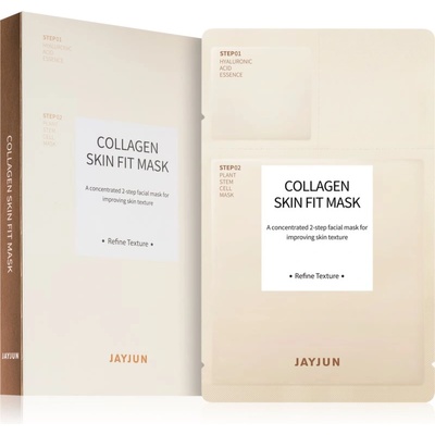 Jayjun Collagen Skin Fit подхранваща и ревитализираща маска за лице за уморена кожа 5 бр
