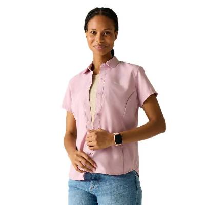 Риза с къс ръкав Regatta Travel Light short sleeve shirt - Pink (Powder Lilac Solid)