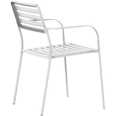 Carmen Метален градински стол wase - бял (3535124)