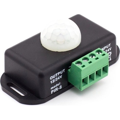 Ledshopik Pohybové čidlo pro LED 12-24V 6A černé