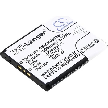 Cameron Sino Батерия за мобилен телефон Sony Z800, G700, K800i, Z750 BST-33 LiIon 3, 7V 900 mA Cameron Sino (CS-ERV800SL)