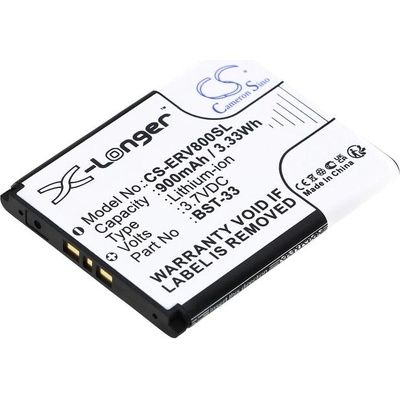 Cameron Sino Батерия за мобилен телефон Sony Z800, G700, K800i, Z750 BST-33 LiIon 3, 7V 900 mA Cameron Sino (CS-ERV800SL)