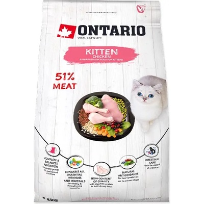 ONTARIO Онтарио Котенце Пиле 2 кг