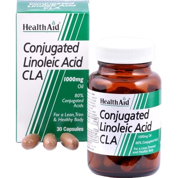 HEALTHAID Хранителна добавка Линолеова киселина, Health Aid CLA (Conjugated Linoleic Acid) 1000mg, 30caps