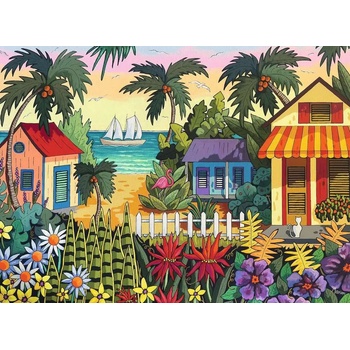 Ravensburger - Puzzle USA Jigsaw Nationals: Tropical Vibes - 500 piese