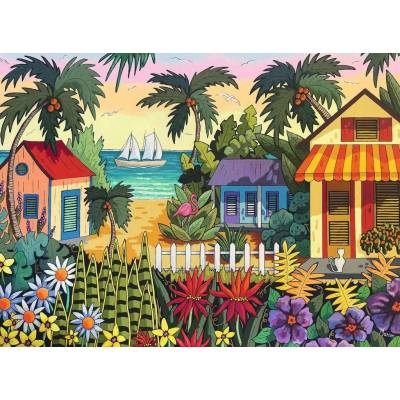 Ravensburger - Puzzle USA Jigsaw Nationals: Tropical Vibes - 500 piese