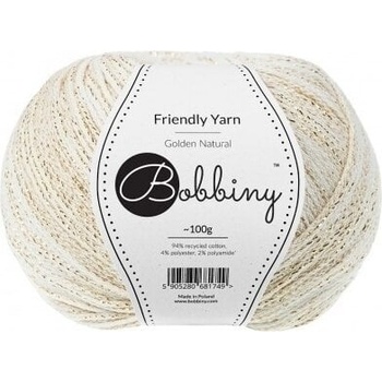 Bobbiny Friendly Yarn Golden Natural Плетива прежда (FY-002)