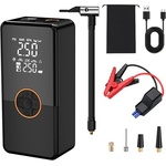 Platinet външна акумулаторна батерия за стартиране на автомобил, Jump Starter, стартиращ уред, 8000 mAh, 800 A, с въздушен компресор, 22 л/мин, LED, черна PMPBTPM (PMPBTPM)