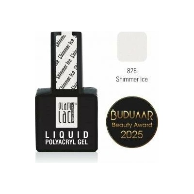 GlamLac Liquid Polyacryl Gel Shimmer Ice 15 ml